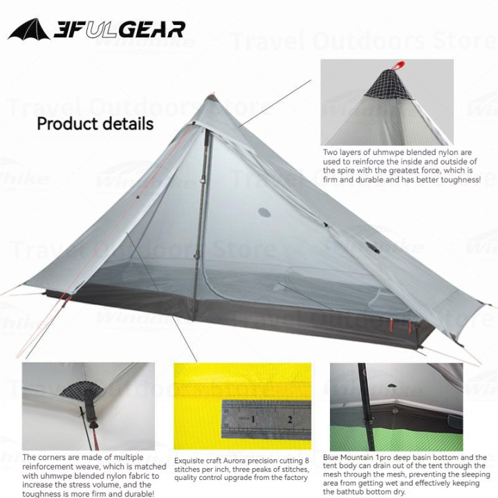 Tente ultralégère Camporax LANSHANG1 Pro 1 personne
