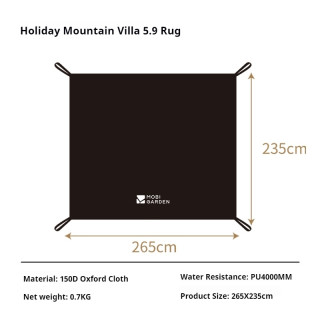 Tapis de sol Camporax pour résidence de vacances à la montagne